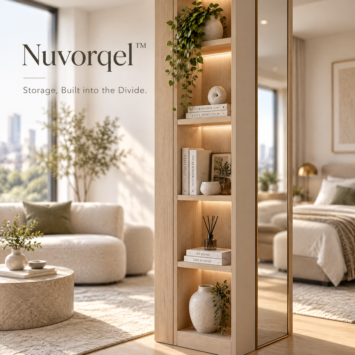 Nuvorqel™ PivotWall Space Divider
