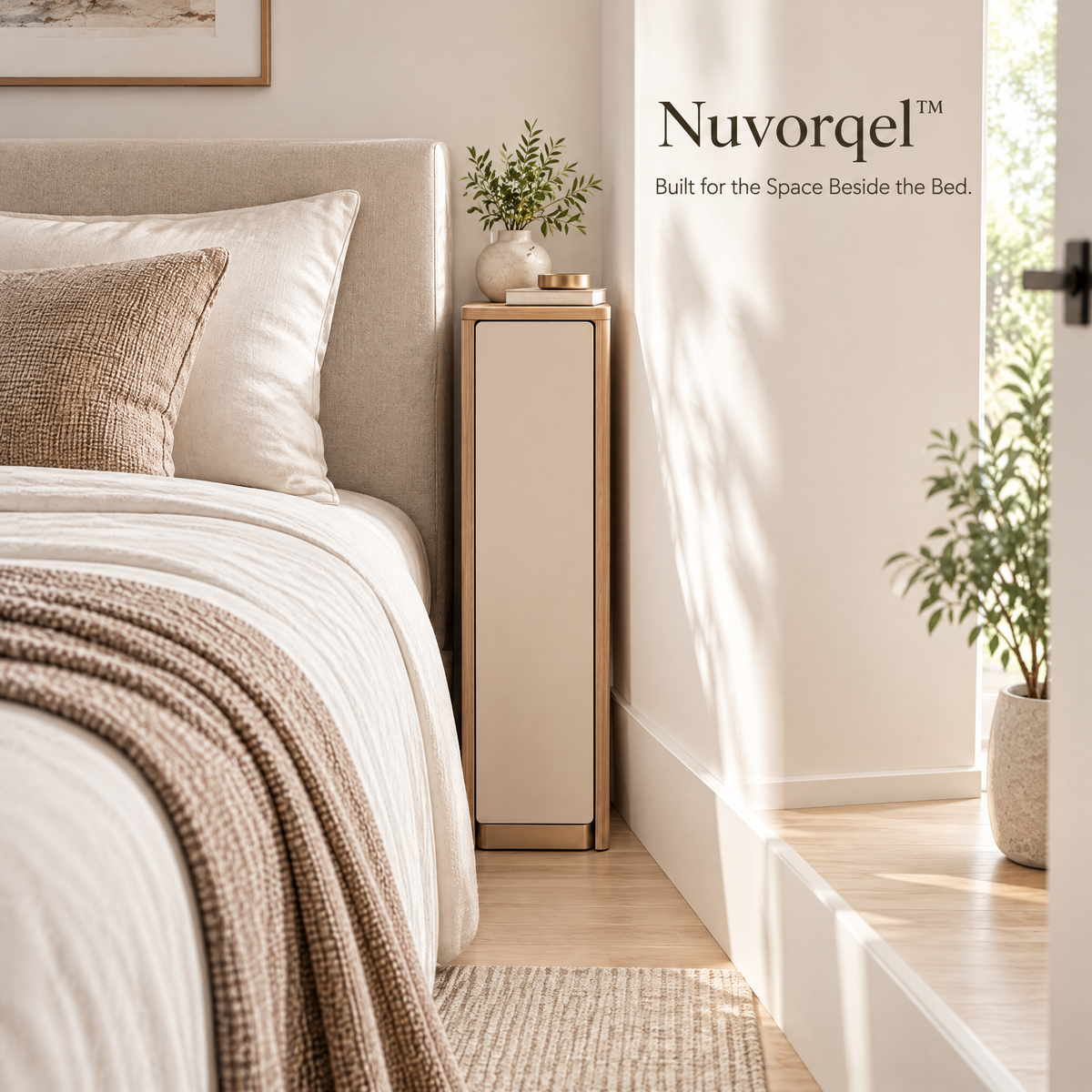 Nuvorqel™ SlideNest Bedside Cabinet
