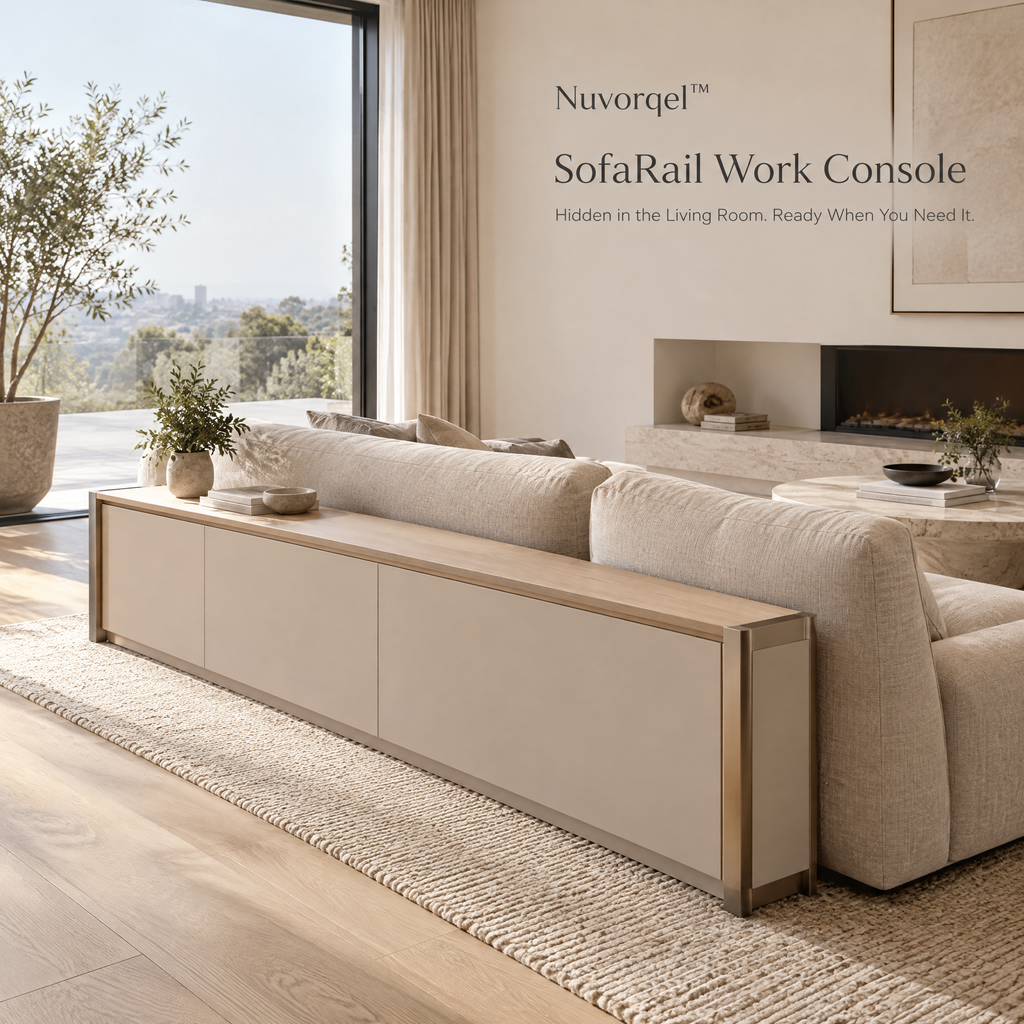 Nuvorqel™ SofaRail Work Console