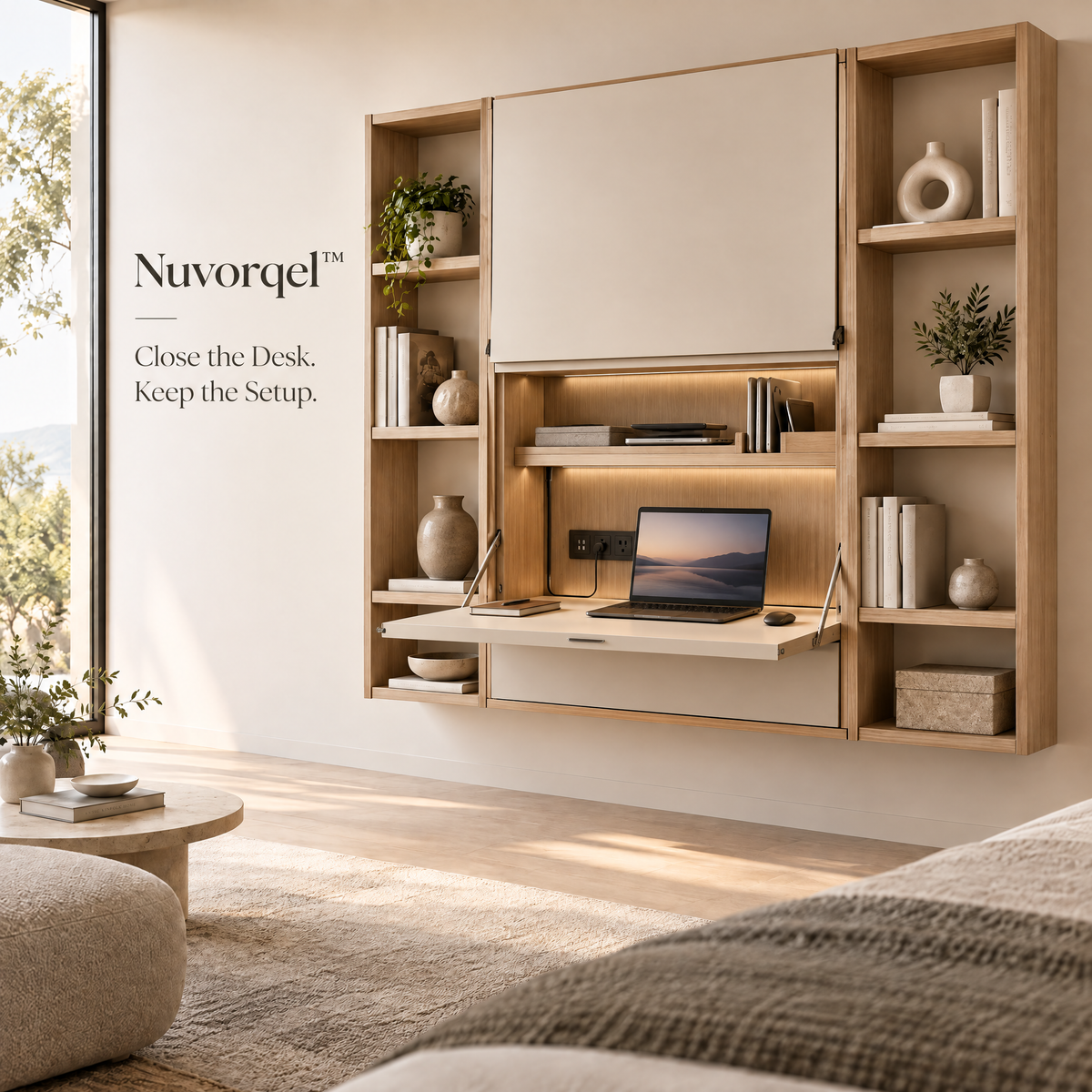 Nuvorqel™ ShelfDrop Work Panel