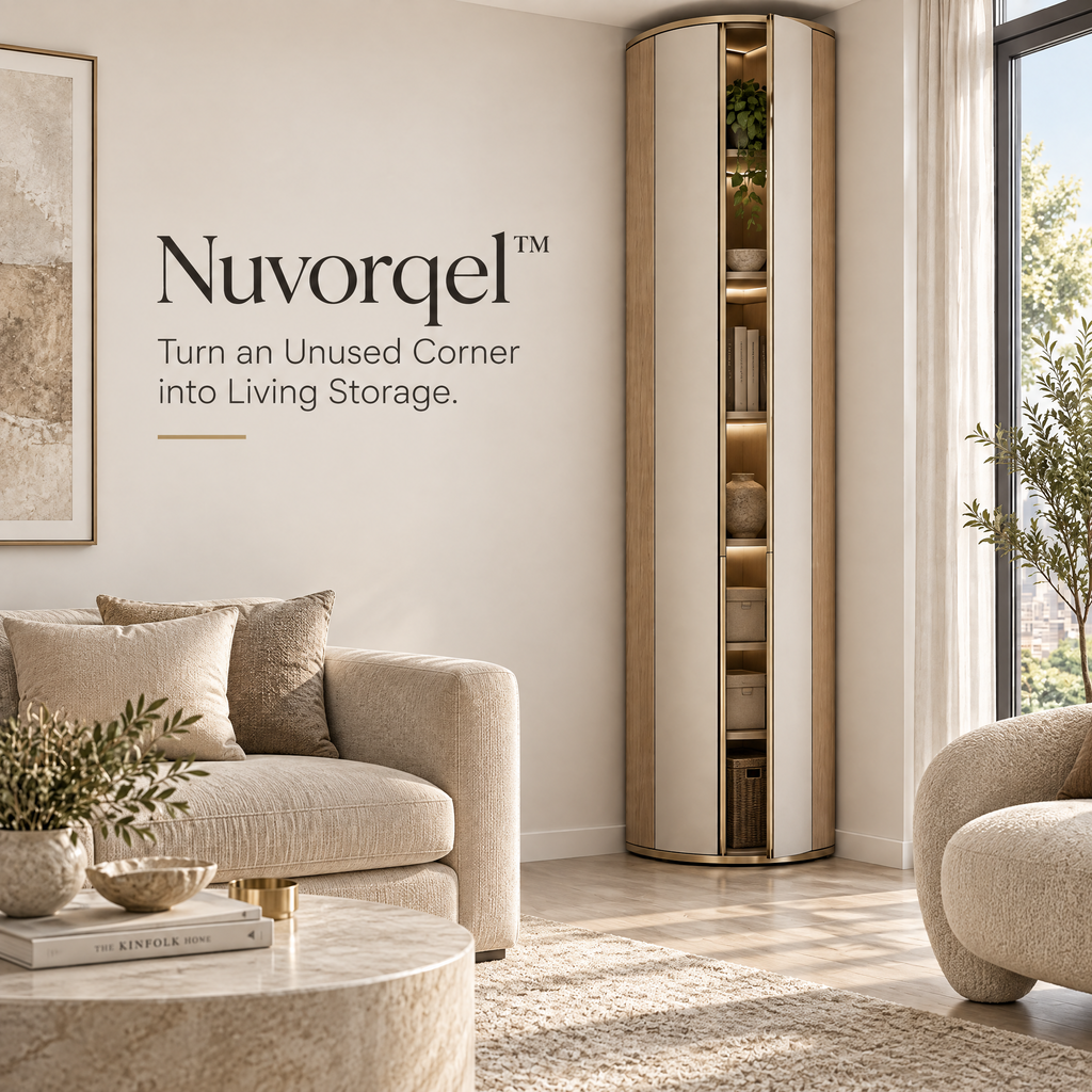 Nuvorqel™ CornerOrbit Storage Tower