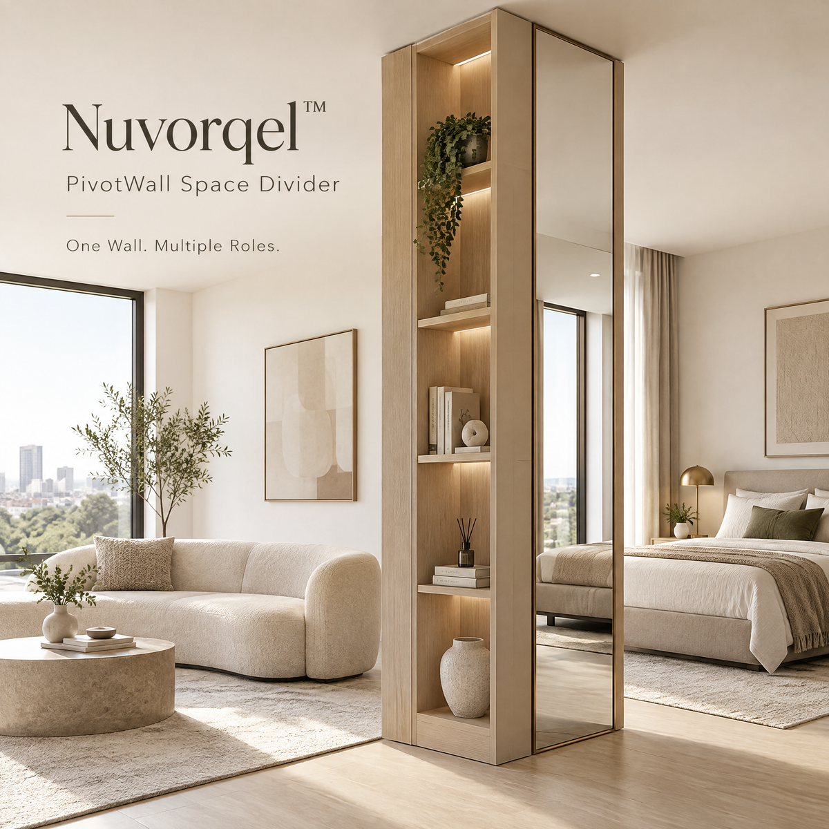 Nuvorqel™ PivotWall Space Divider