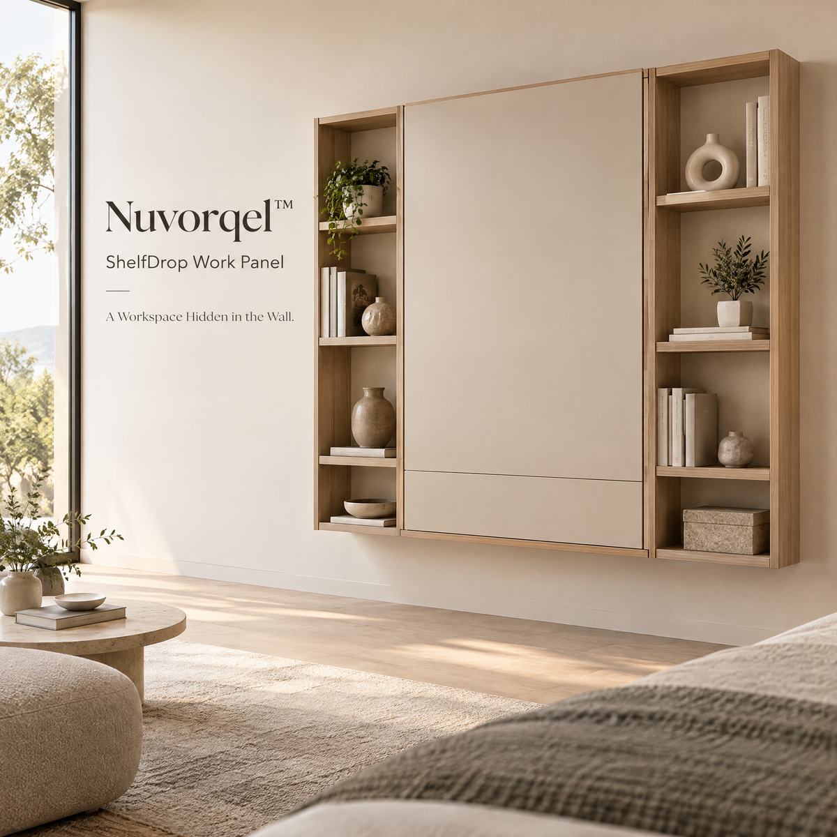 Nuvorqel™ ShelfDrop Work Panel