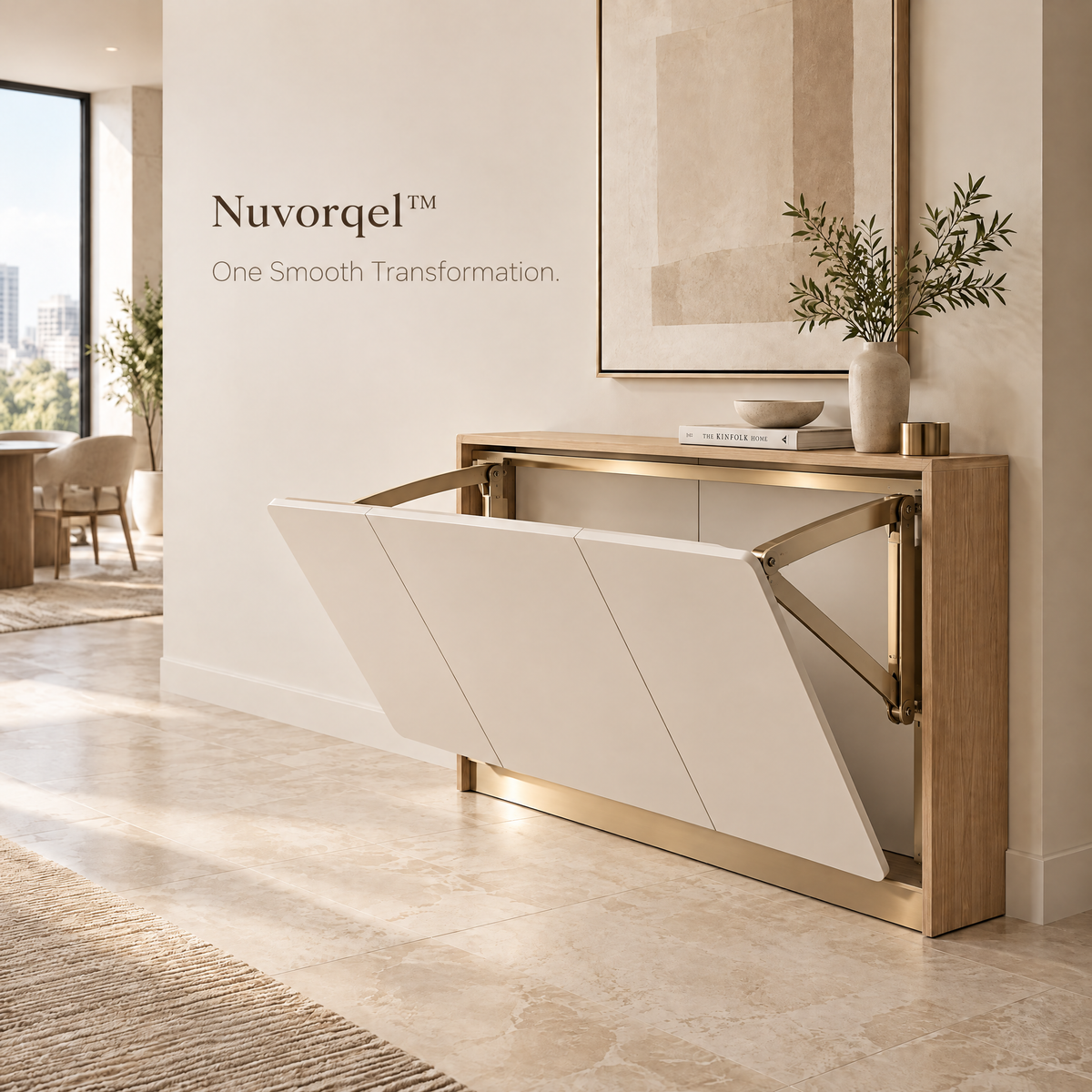 Nuvorqel™ WallFold Dining Console