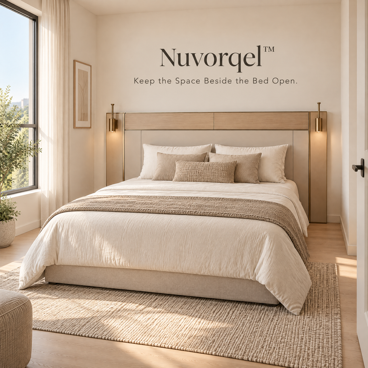 Nuvorqel™ BedRail Headboard System