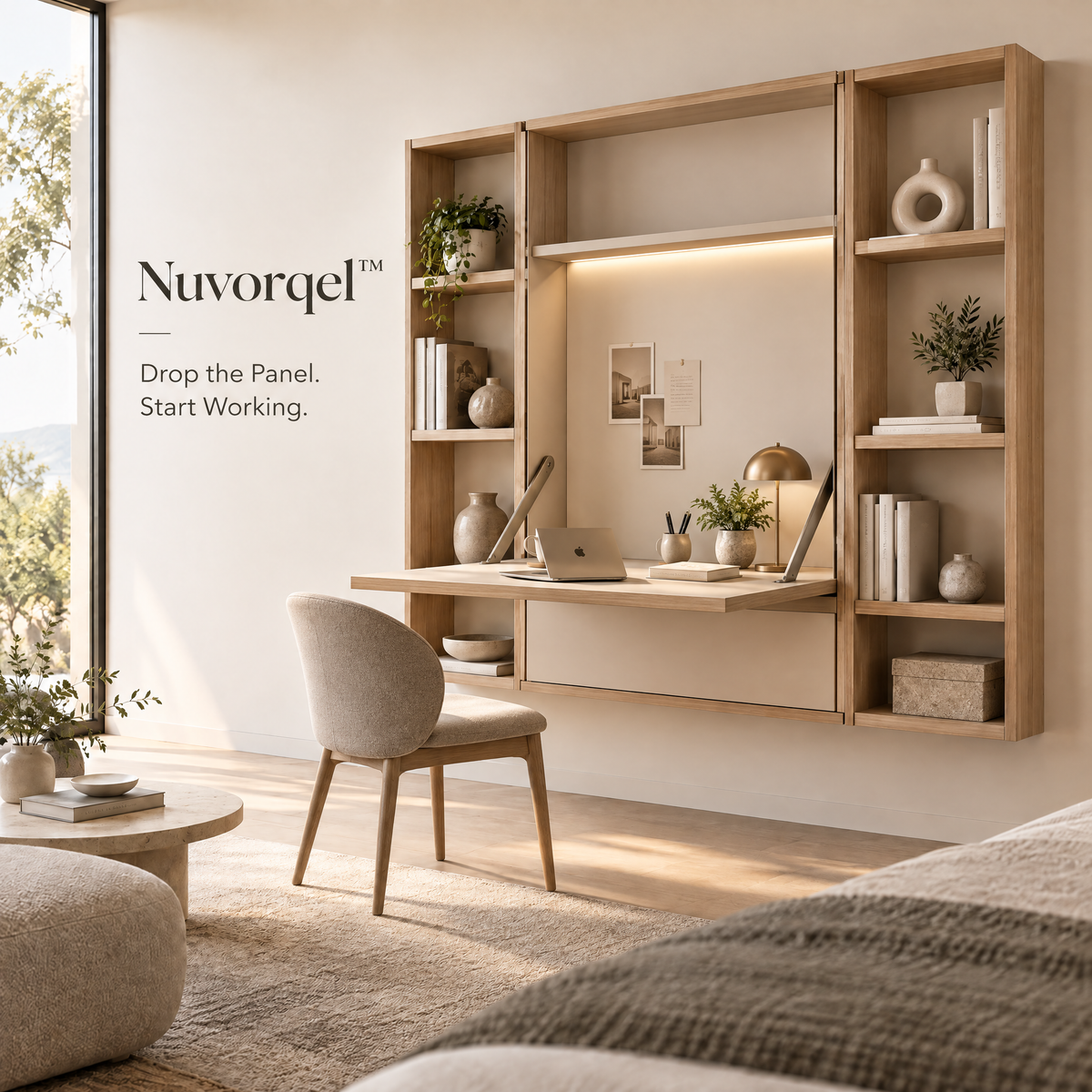Nuvorqel™ ShelfDrop Work Panel