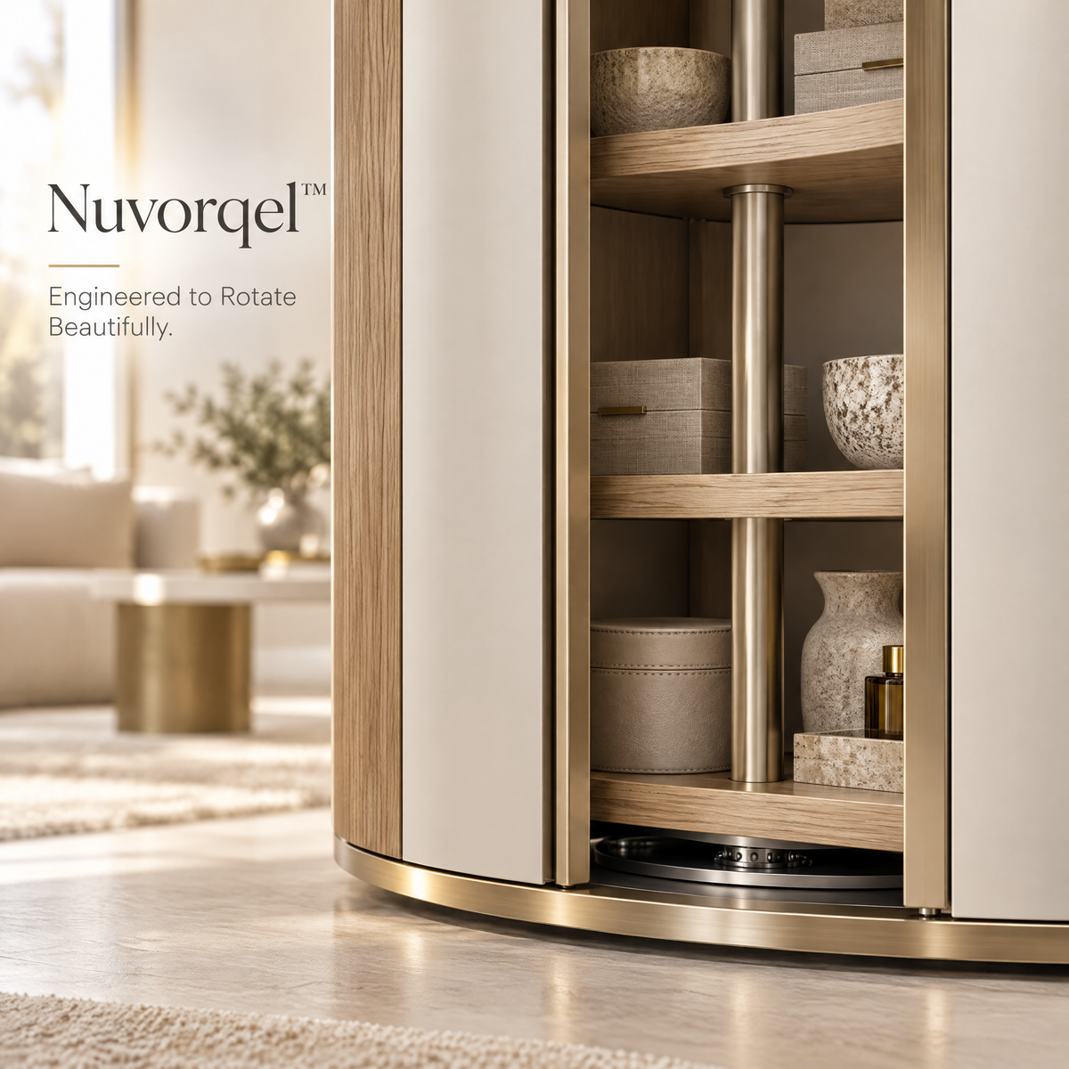 Nuvorqel™ CornerOrbit Storage Tower