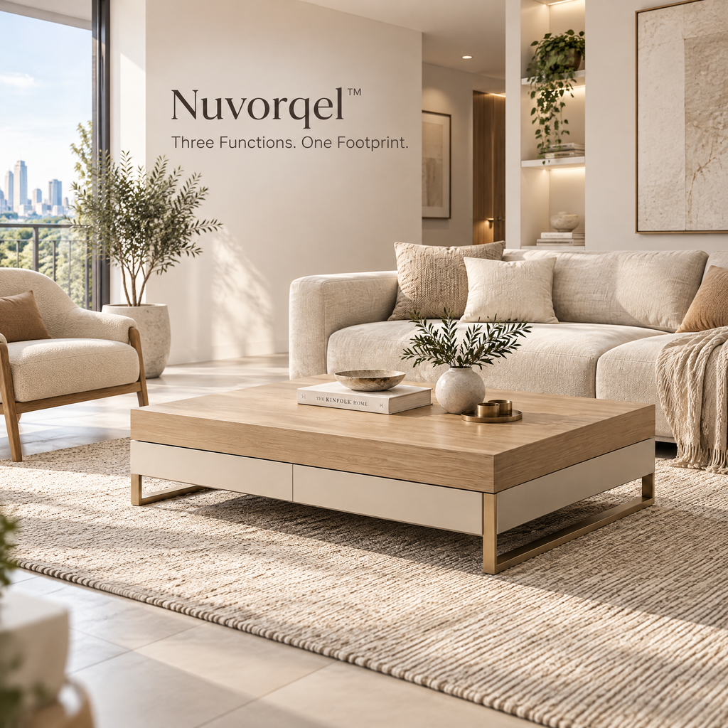 Nuvorqel™ LiftArc Living Table