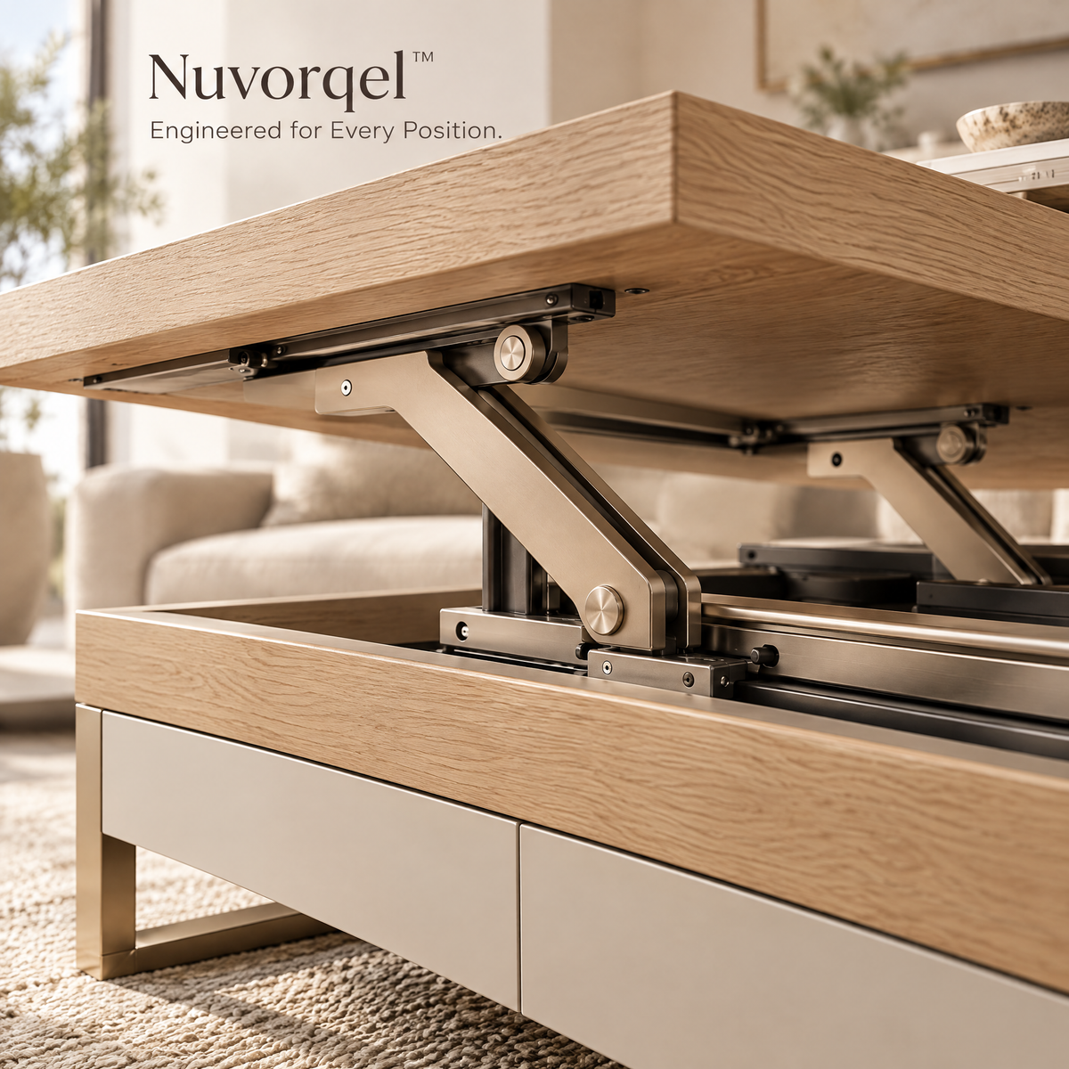 Nuvorqel™ LiftArc Living Table