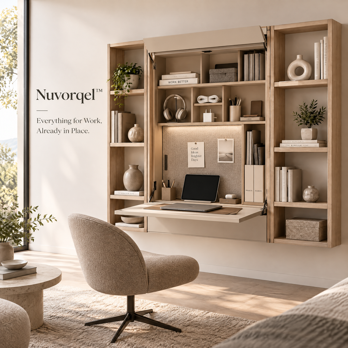 Nuvorqel™ ShelfDrop Work Panel