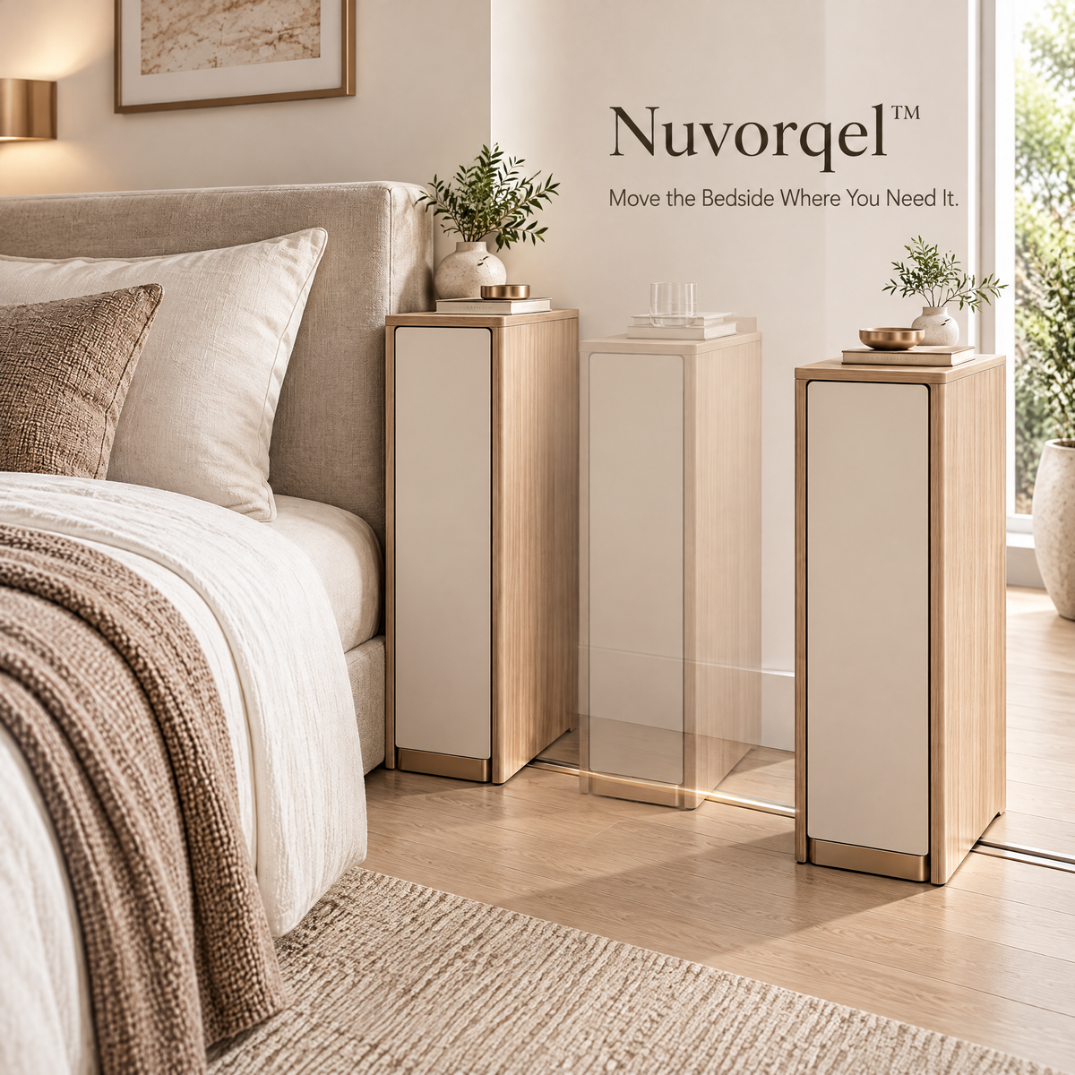 Nuvorqel™ SlideNest Bedside Cabinet