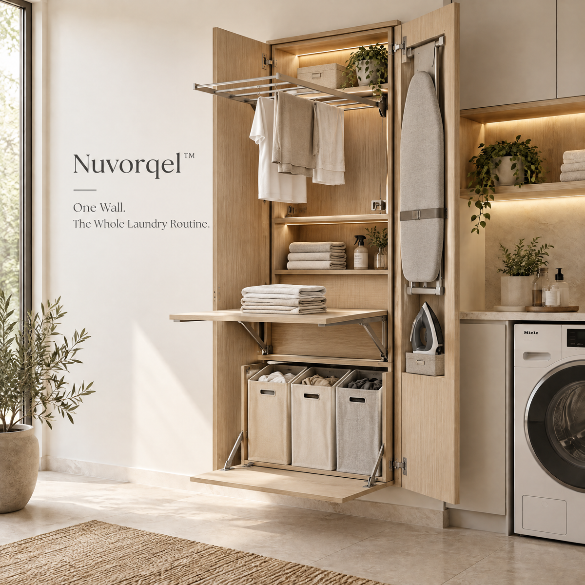 Nuvorqel™ LaundryFold Utility Wall