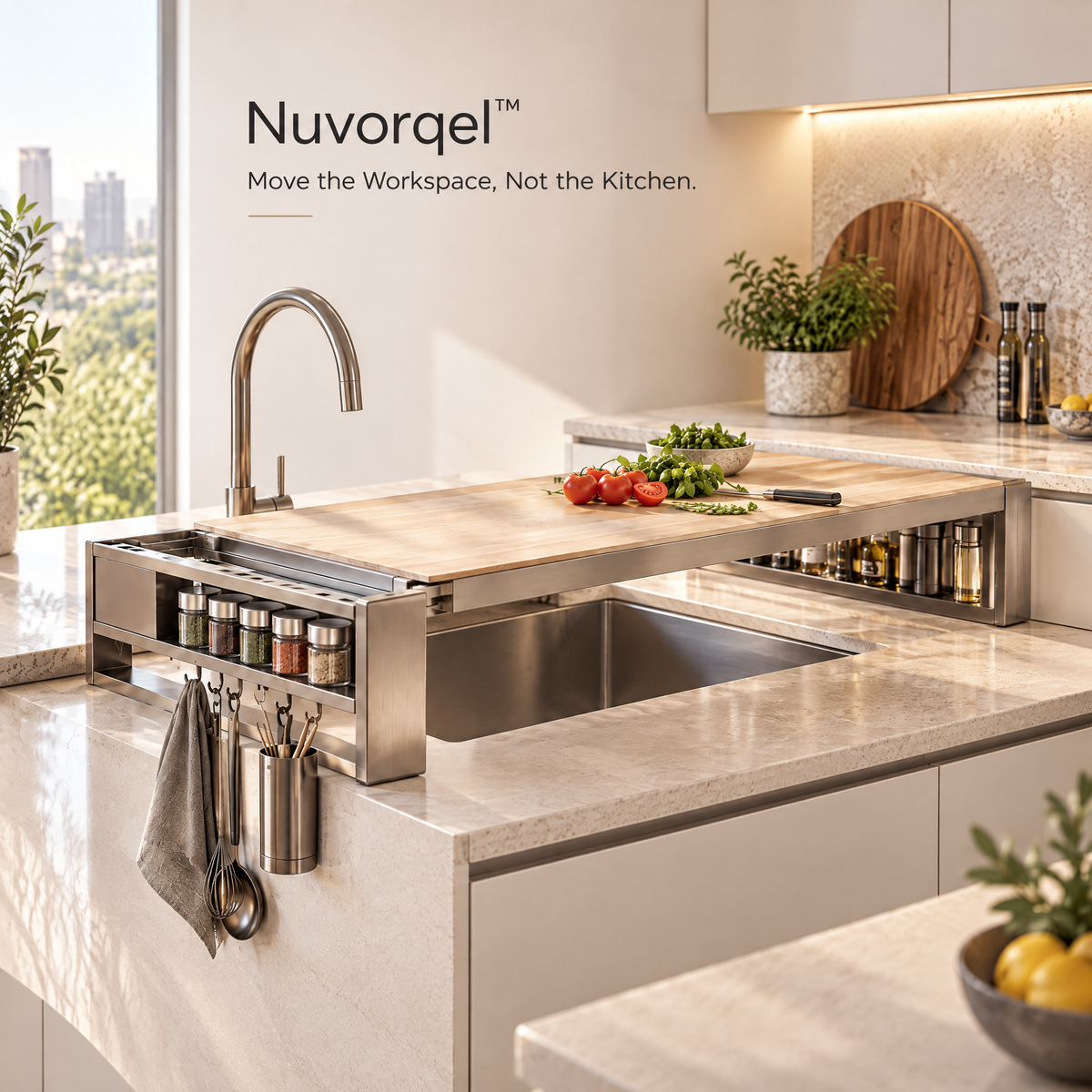 Nuvorqel™ KitchenBridge Counter System