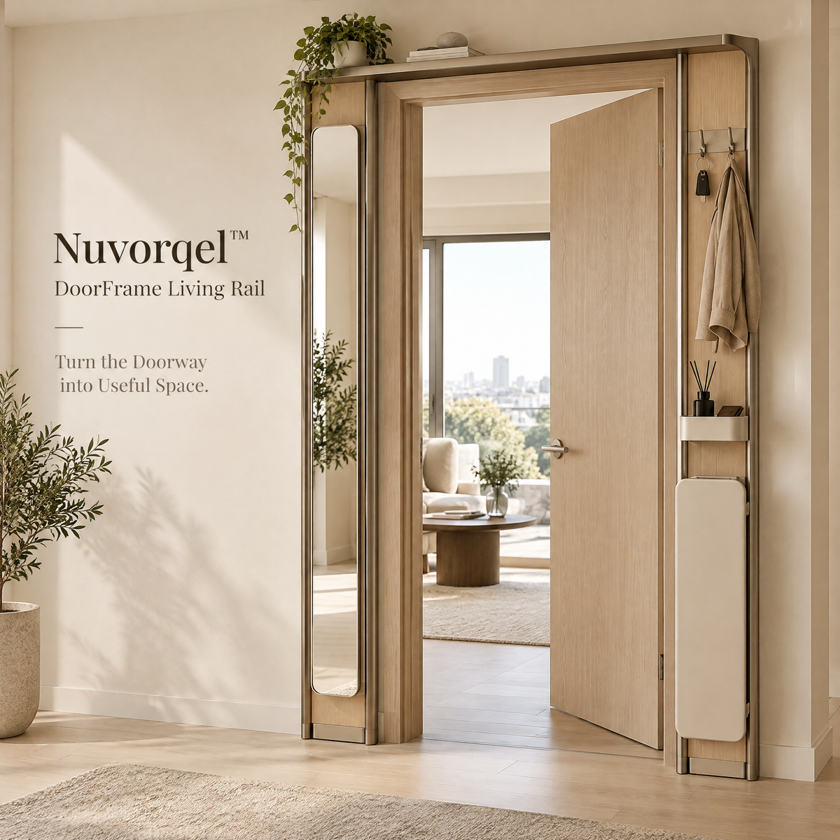Nuvorqel™ DoorFrame Living Rail